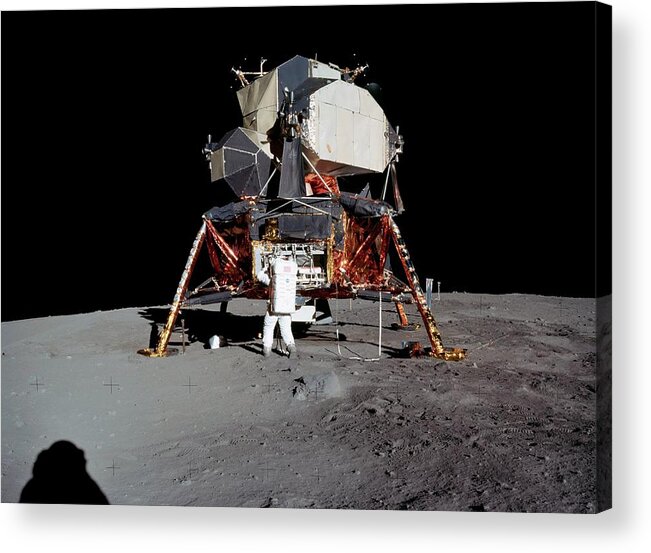 Spaceflight Acrylic Print featuring the photograph Apollo 11 Lunar Module by Nasa/detlev Van Ravenswaay