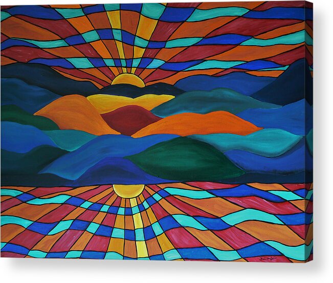 As Above So Below Acrylic Print featuring the painting As Above So Below by Barbara St Jean