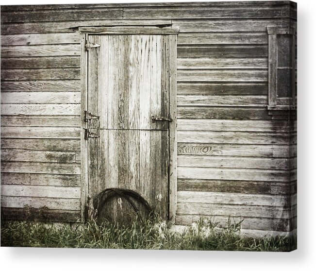 Barn Acrylic Print featuring the photograph Barbed Wire by Julie Hamilton