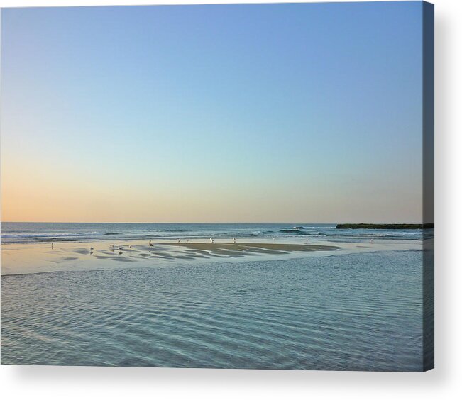 Sunrise Acrylic Print featuring the photograph Beginning in peace and beauty by Ellen Paull