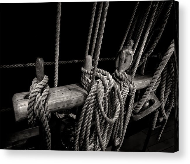Belay Pin Acrylic Print featuring the photograph Belay Pins by Fred LeBlanc