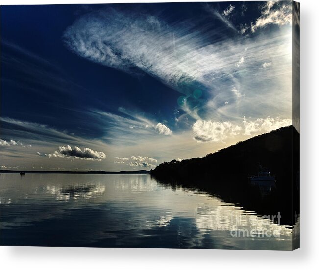 Water Acrylic Print featuring the photograph Blue Heaven - Port Stephens by Geoff Childs