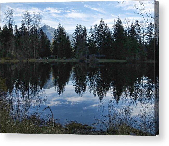 North Bend Acrylic Print featuring the photograph Brewster Lake North Bend WA by Helaine Cummins