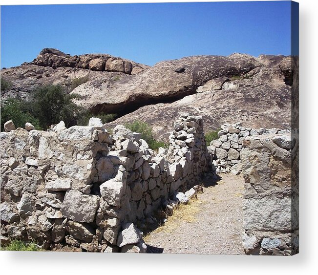 Butterfield Acrylic Print featuring the photograph Butterfield Station at Hueco Tanks by The GYPSY