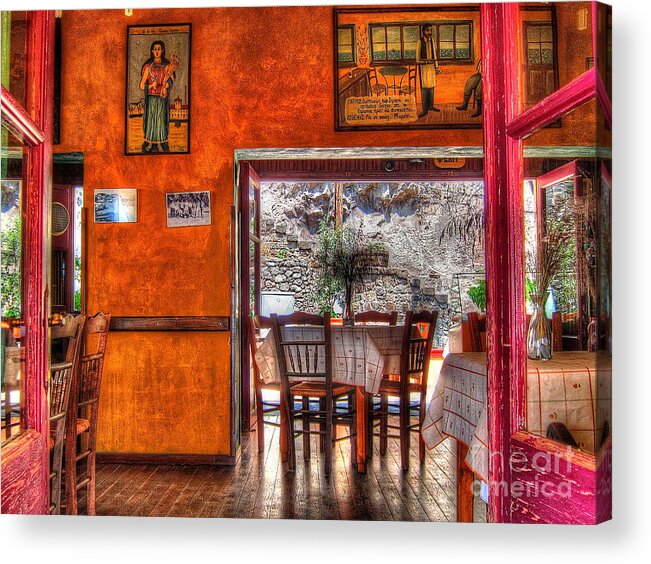 Cafe Acrylic Print featuring the photograph Cafe Municipal by Andreas Thust