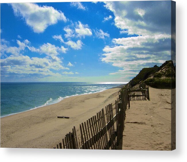 Cahoon Hollow Beach Acrylic Print featuring the photograph Cahoon Hollow Beach by Amazing Jules