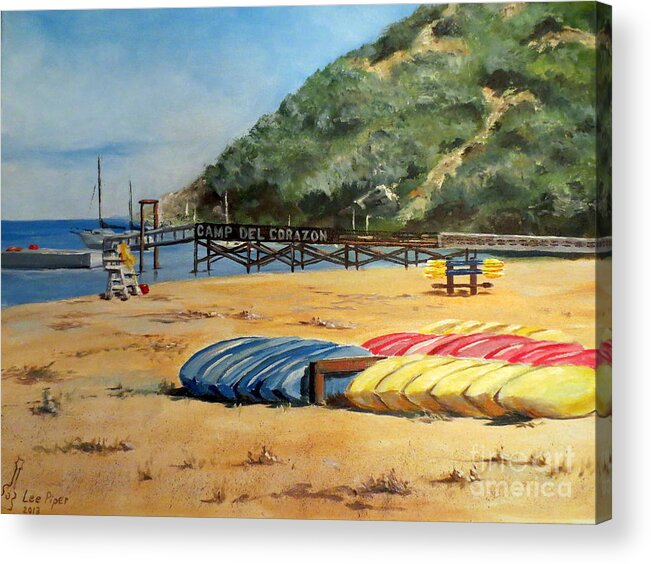 Camp Del Corazon Acrylic Print featuring the painting Camp Del Corazon by Lee Piper