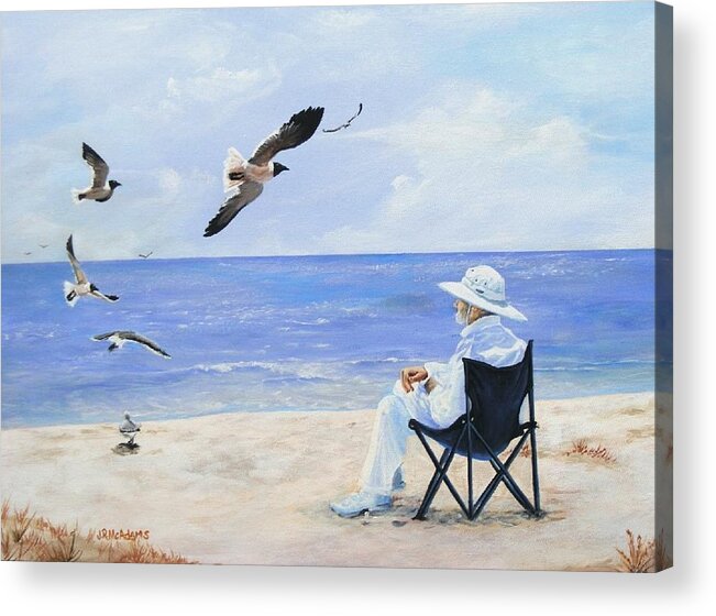 Acrylics Acrylic Print featuring the painting Captain No More by James McAdams
