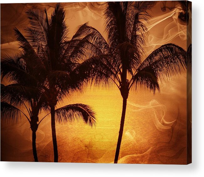 Landscape Acrylic Print featuring the photograph Carmel sunset by Athala Bruckner