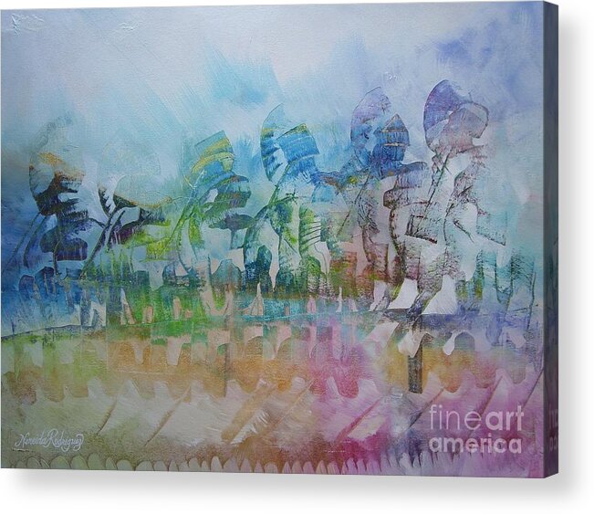 Knights Acrylic Print featuring the painting Celebrating Victory by Nereida Rodriguez