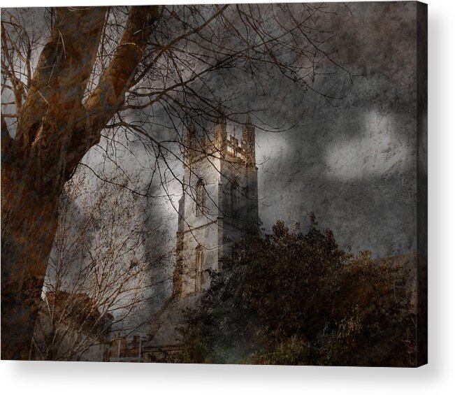 Church Tower - Nigel Watts Acrylic Print featuring the photograph Church Tower by Nigel Watts