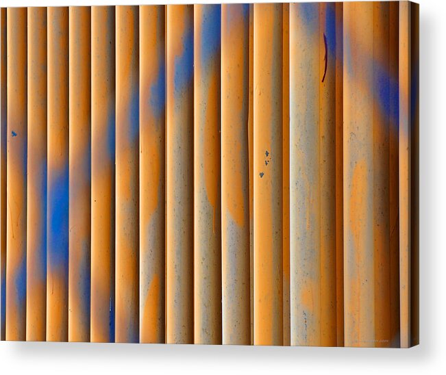 Abstract Acrylic Print featuring the photograph Cooling Pipes by Britt Runyon