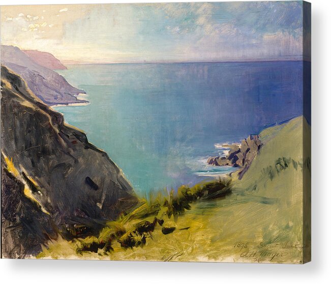 Abbott Handerson Thayer Acrylic Print featuring the painting Cornish Headlands by Abbott Handerson Thayer