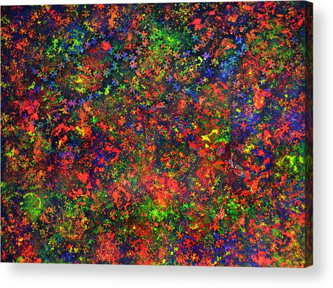 Cosmic  Acrylic Print featuring the painting Cosmic Prism by P Dwain Morris