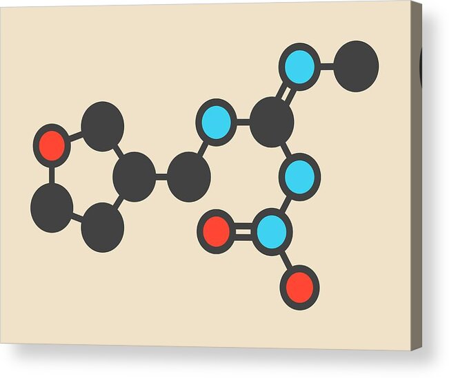 Dinotefuran Acrylic Print featuring the photograph Dinotefuran Insecticide Molecule by Molekuul
