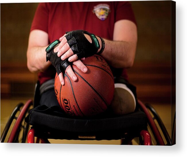 2012 Acrylic Print featuring the photograph Double Amputee Basketball Athlete by Us Air Force/mark Fayloga