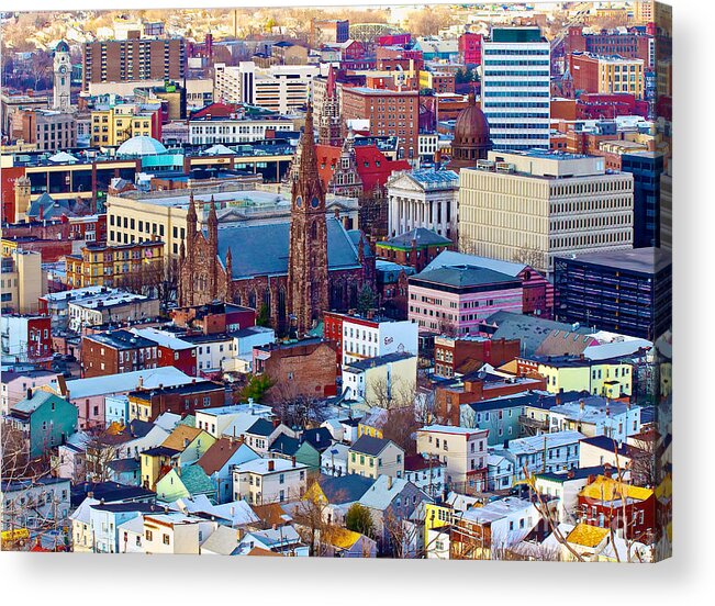 Downtown Acrylic Print featuring the photograph Downtown Paterson by Mark Miller