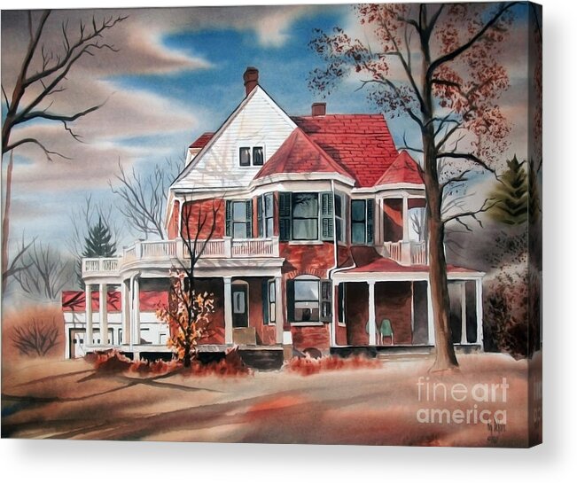 Edgar Home Acrylic Print featuring the painting Edgar Home by Kip DeVore