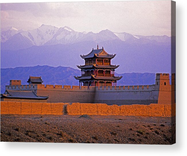 China Acrylic Print featuring the photograph End of Great Wall by Dennis Cox