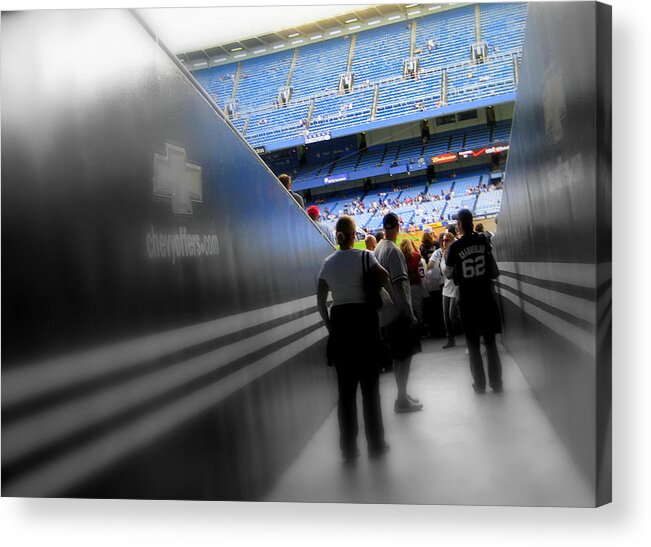 Yankee Stadium Acrylic Print featuring the photograph Entering The Cathedral Of Baseball by Aurelio Zucco
