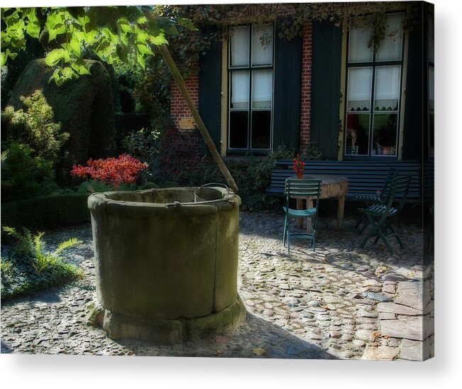 Erve Brooks Well Acrylic Print featuring the photograph Erve Brooks Well in Holland by Ginger Wakem