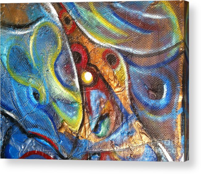 Evolution Acrylic Print featuring the painting Evolution by Ruben Archuleta - Art Gallery