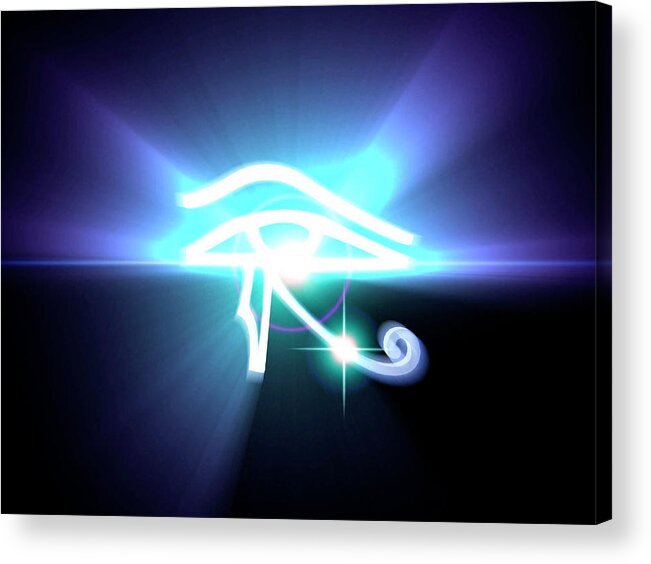Eye Of Horus Acrylic Print featuring the photograph Eye Of Horus by Richard Prideaux/science Photo Library