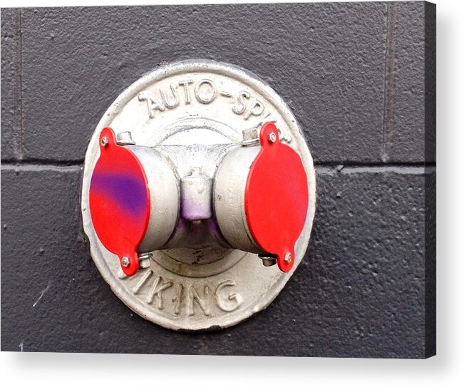 Street Seattle Acrylic Print featuring the photograph Fire Plug by Suzanne Lorenz