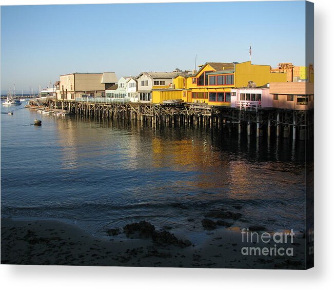 California Acrylic Print featuring the photograph Fisherman's Wharf by James B Toy