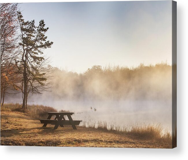 Fog Acrylic Print featuring the photograph Foggy Morning by Yelena Rozov