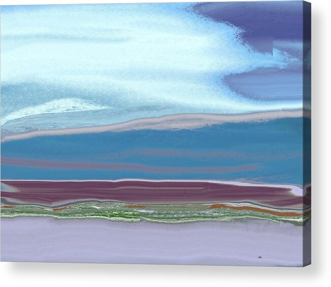 Abstract Acrylic Print featuring the painting From the Mountains to the Prairie by Lenore Senior