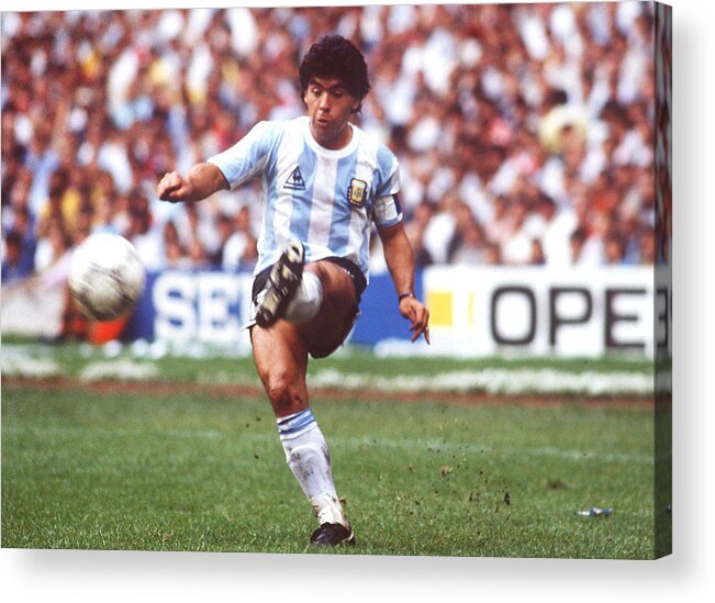 Mexico City Acrylic Print featuring the photograph FUSSBALL: WM 1986 in MEXIKO, ARGENTINIEN - BELGIEN 2:0 by Bongarts