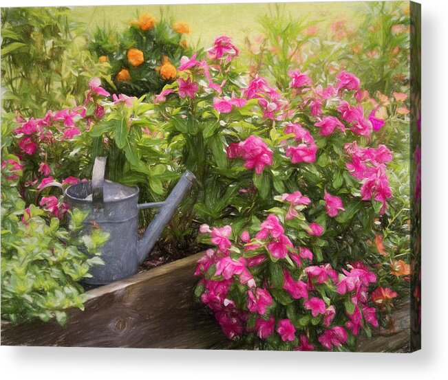 Flowers Acrylic Print featuring the photograph Garden Delight by Kim Hojnacki