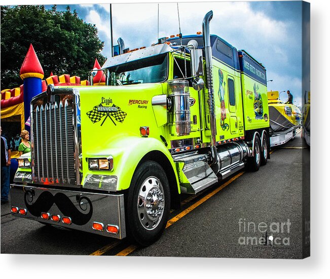 Geico Acrylic Print featuring the photograph Geico Semi by Grace Grogan