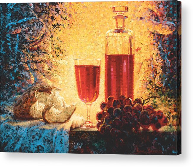 Christian Acrylic Print featuring the painting Given for You by Graham Braddock