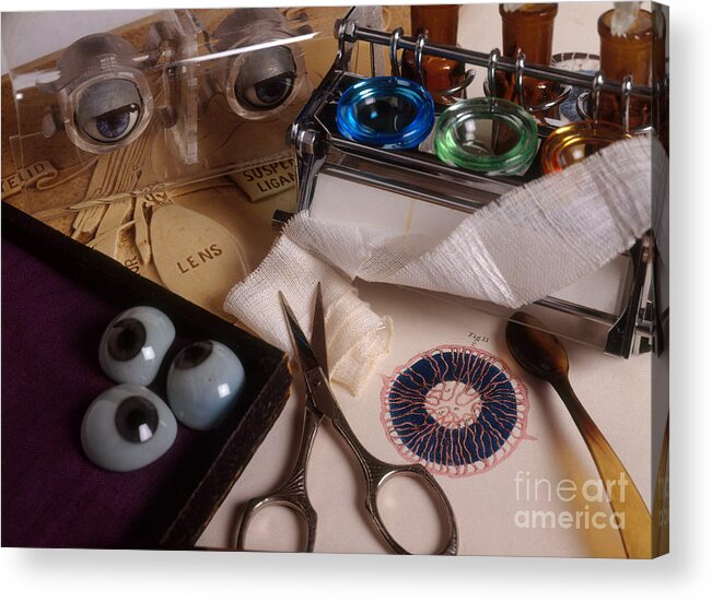 Medical Acrylic Print featuring the photograph Glass Eyes by Brooks Brown