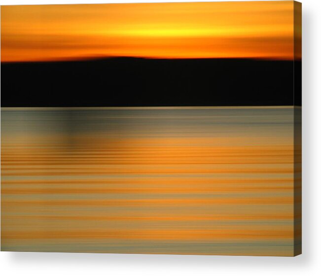 Intentional Camera Movement Acrylic Print featuring the photograph Gloucester Brace Cove by Juergen Roth