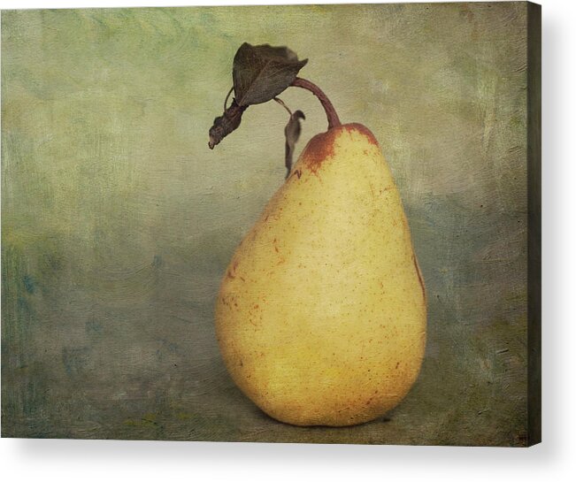 Juicy Acrylic Print featuring the photograph Golden Pear by Jill Ferry