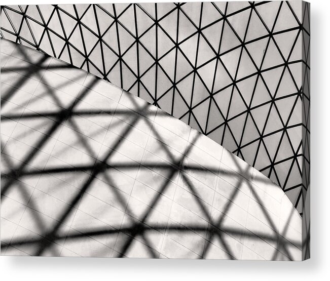 Abstract Acrylic Print featuring the photograph Great Court Abstract by Rona Black