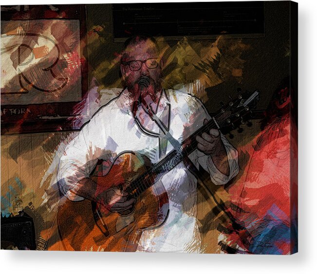 Art Acrylic Print featuring the photograph Guitar Singer by Gary De Capua