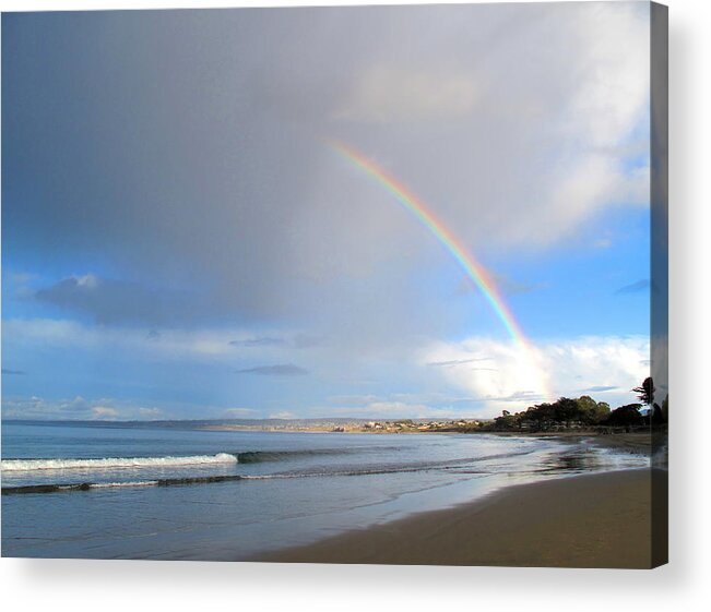 Beachscape Acrylic Print featuring the photograph Heaven's Light by Derek Dean