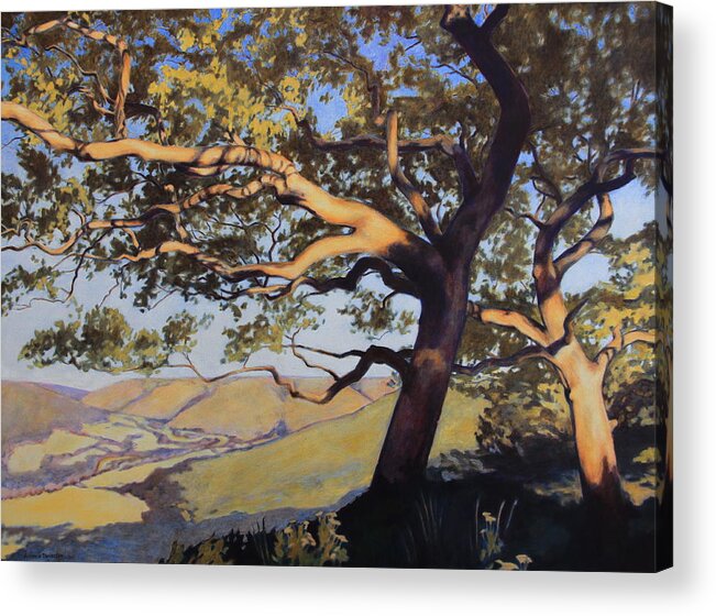 Landscape Acrylic Print featuring the painting Hill Country by Andrew Danielsen