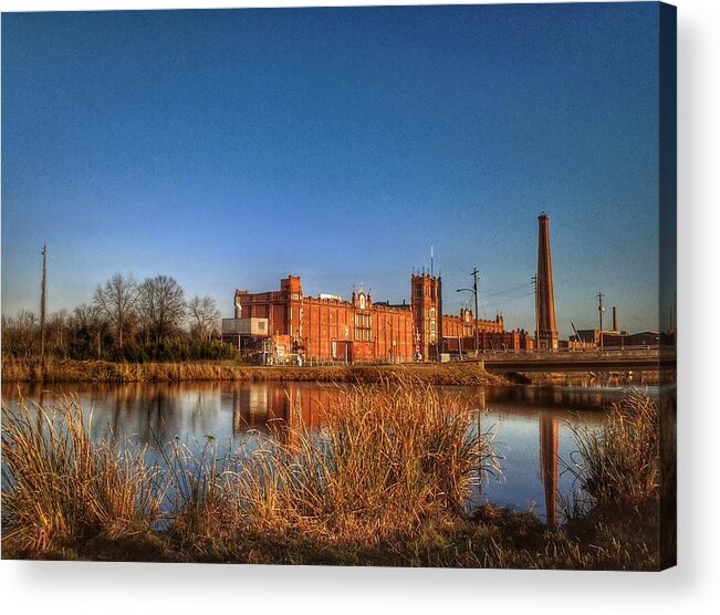 Sibleymill Acrylic Print featuring the photograph Historic Sibley Mill by Stacy Sikes