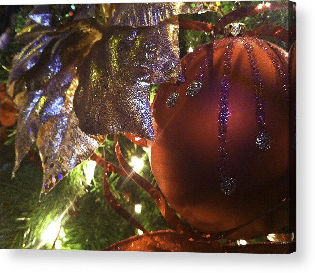 Christmas Acrylic Print featuring the photograph Holiday Glitter by Tim Stanley