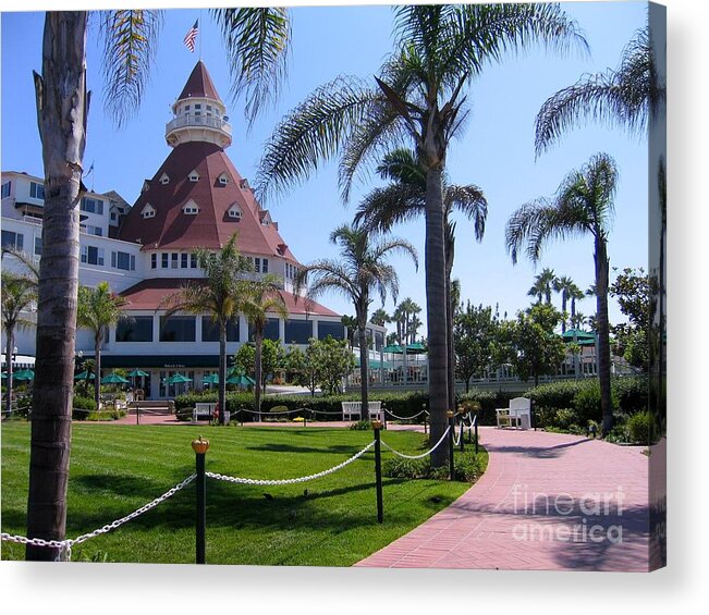 Hotel Del Coronado Acrylic Print featuring the photograph Hotel Del Coronado by James B Toy