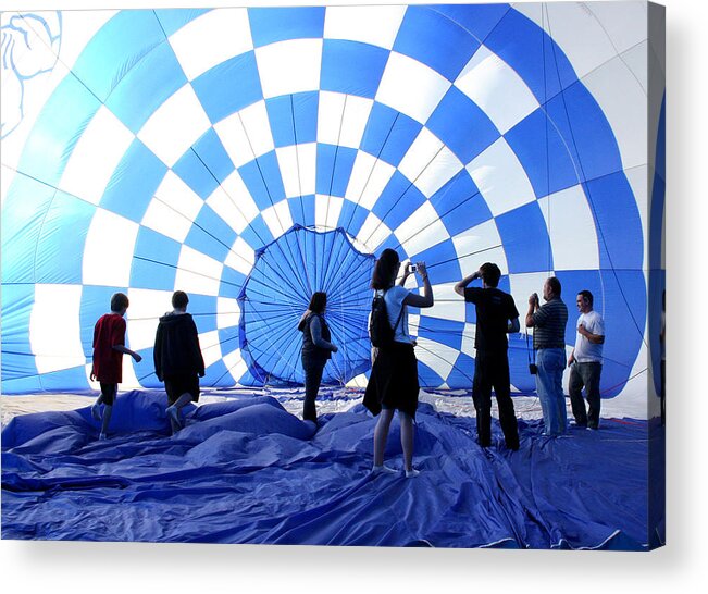 Balloon Acrylic Print featuring the photograph In the Blue by Christopher McKenzie