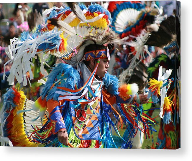 american Indian Acrylic Print featuring the photograph In the Heat of the Moment by Kate Purdy