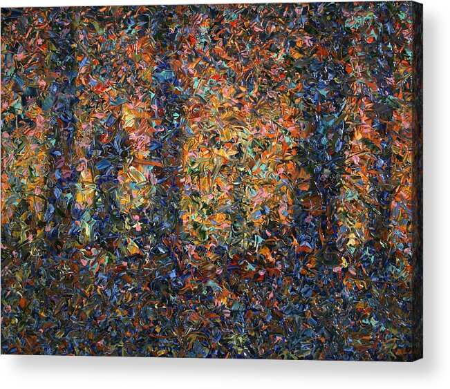 Abstract Acrylic Print featuring the painting In the Woods by James W Johnson