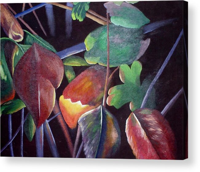Abstract Acrylic Print featuring the painting Inner Glow by Ray Nutaitis