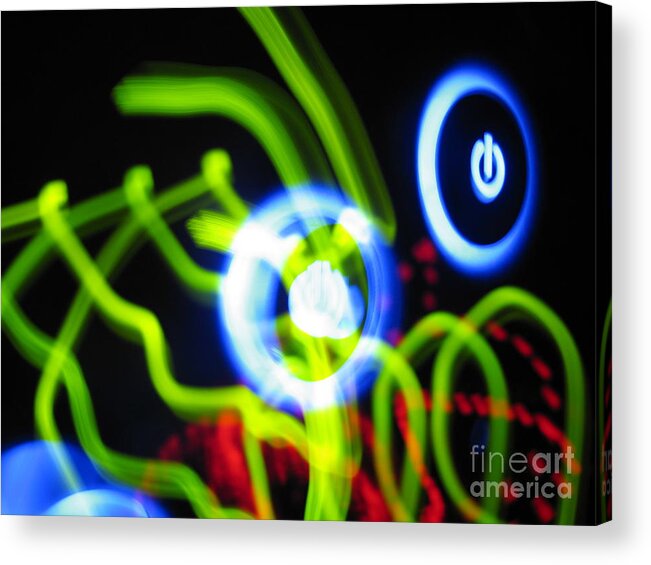 Abstract Acrylic Print featuring the photograph L E D Painting 0250 by James B Toy